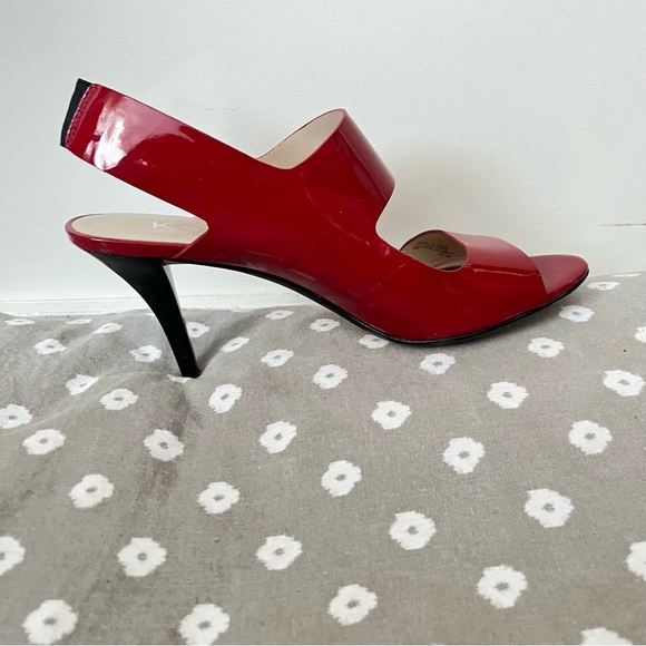 Michael Kors Candy Apple Red ladies heels size 9 - Picture 4 of 7